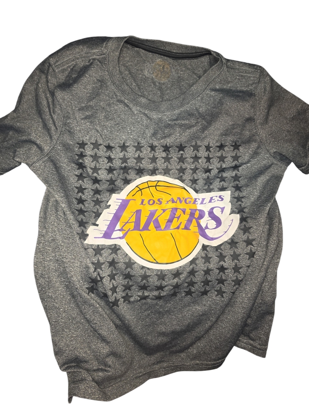 Kids' Gray UNK Kobe Bryant Star-Print Short Sleeve Tee Kids Medium